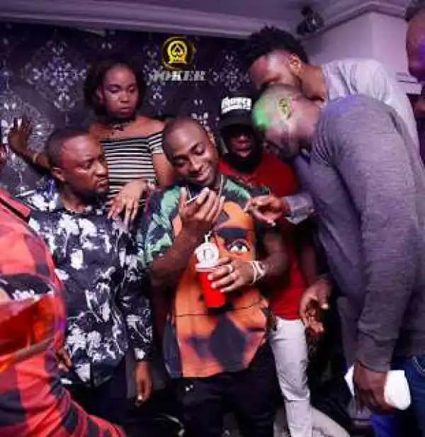 Davido Storms Club Joker In Benin (Photos)
